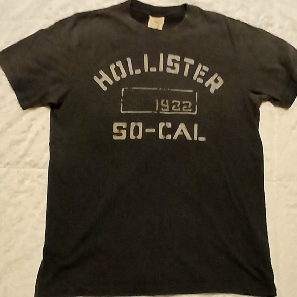 Vintage Hollister Premium T-Shirt Distressed white graphic heavyweight men - Picture 1 of 4